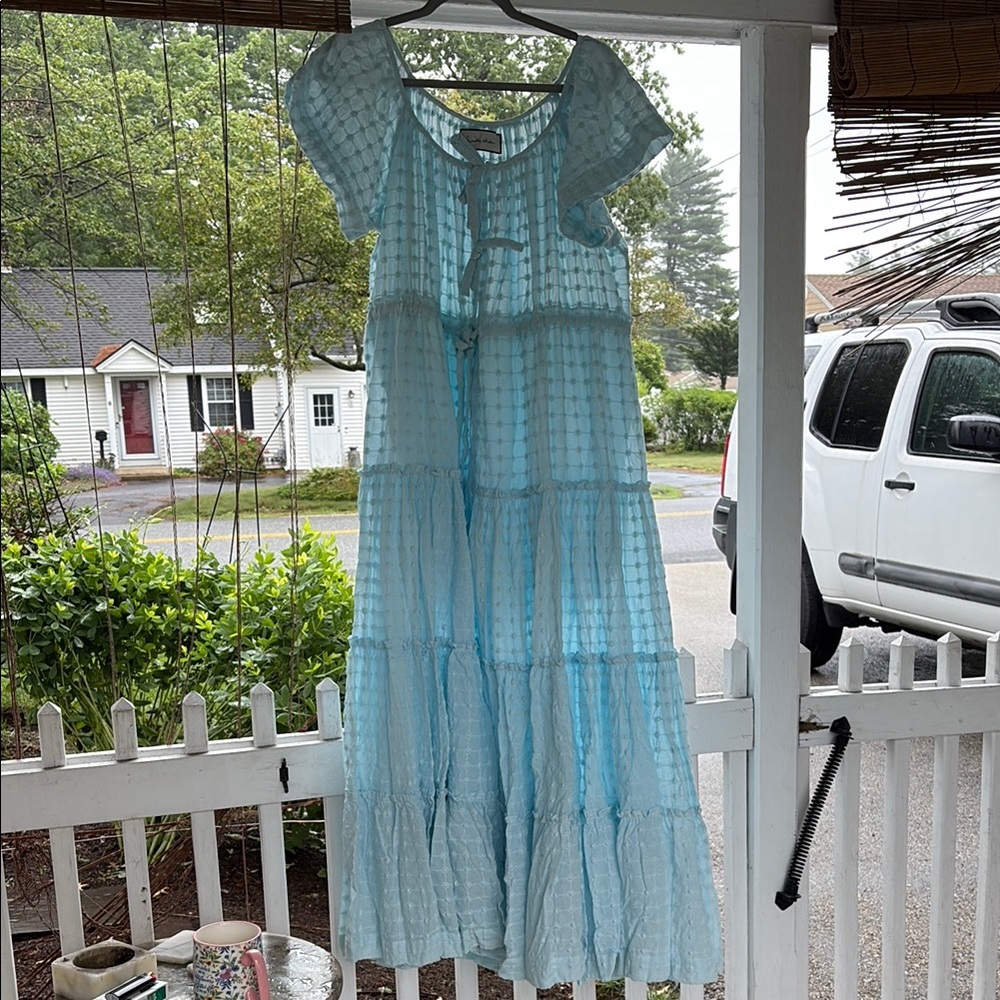 🩵🤍😍 Iniika Choo Alotta Gud Maxi Dress- Sz 2 (very oversized) Color: Mist Blue 🤍🩵